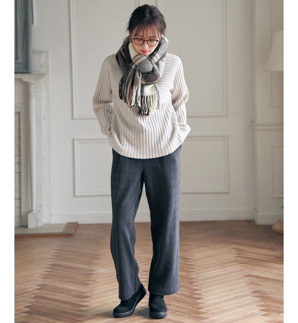 ikka「ウォッシャブルマルチチェックマフラー」|マフラー|