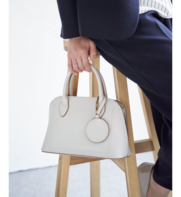 ikka「合皮2WAYボストンミラー付きトートバッグ」|その他|