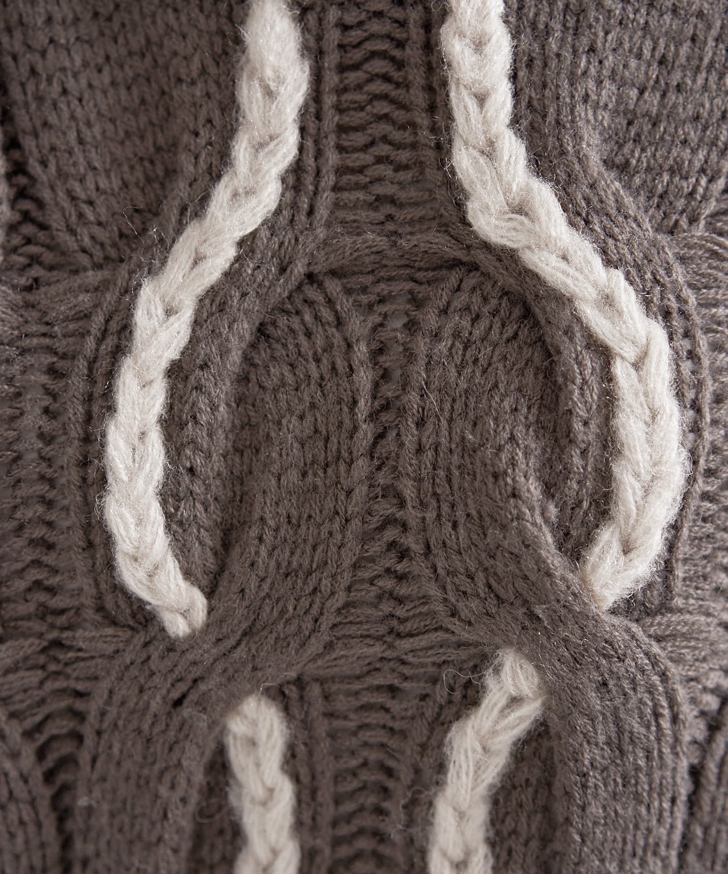 STYLE DELI「ゆる編みランダムケーブルニットトップス」|ニット・セーター|