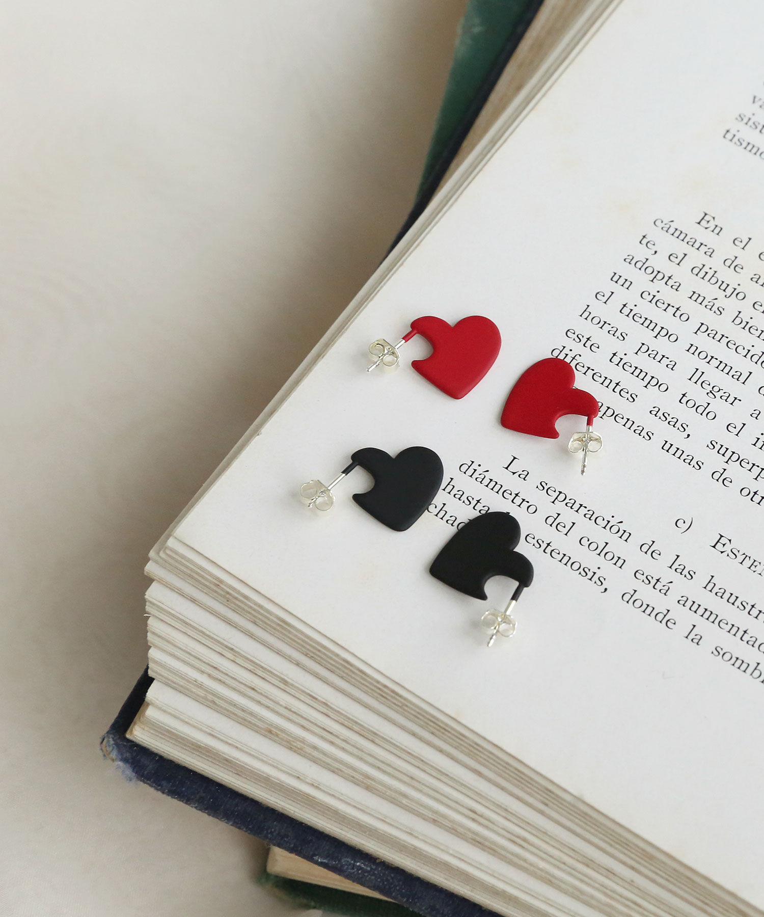  「ハートプレートピアス」|ピアス|