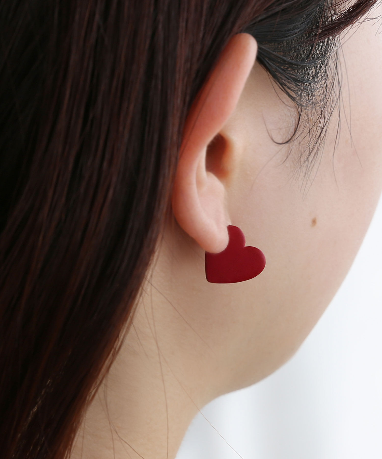  「ハートプレートピアス」|ピアス|