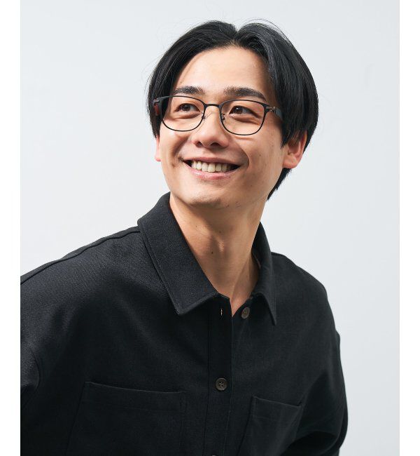  「ボストン型 メガネ | レザー調 ラバーテンプル 眼鏡 伊達メガネ 度付き CLASSIC レンズ交換券付」|メガネ|