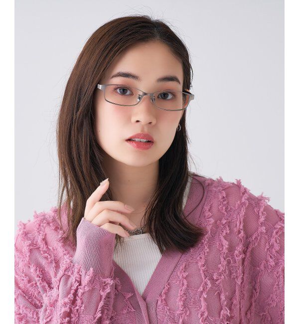  「 スクエア型 メガネ | 横長 メタルフレーム 伊達めがね 度付きユニセックス  STANDARD  レンズ交換券付」|メガネ|
