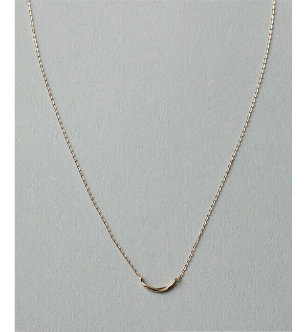 ete「[レイヤード] K10YG クレセントムーン ネックレス」|ネックレス|イエローゴールド