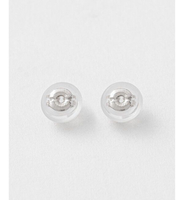 Jouete「K10WG シリコンキャッチ」|ピアス|ホワイトゴールド