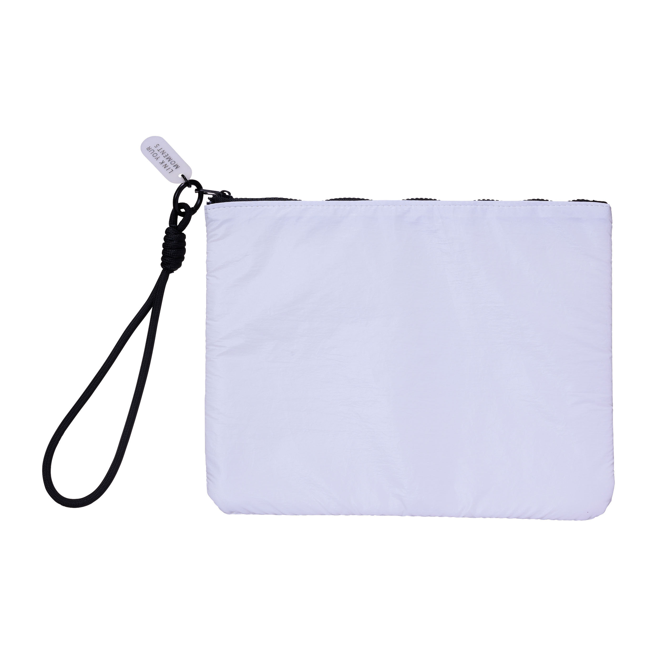  「フラットポーチ／ハンドストラップコレクション」|ポーチ|ホワイト