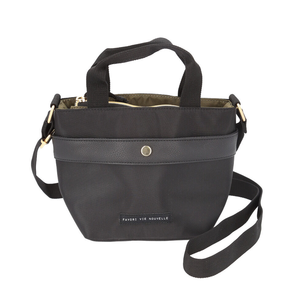 BACKYARD FAMILY「ミニショルダーバッグ レディース 通販 インカラー2WAYミニショルダー ショルダーバッグ」|ショルダー・メッセンジャー|ブラック1