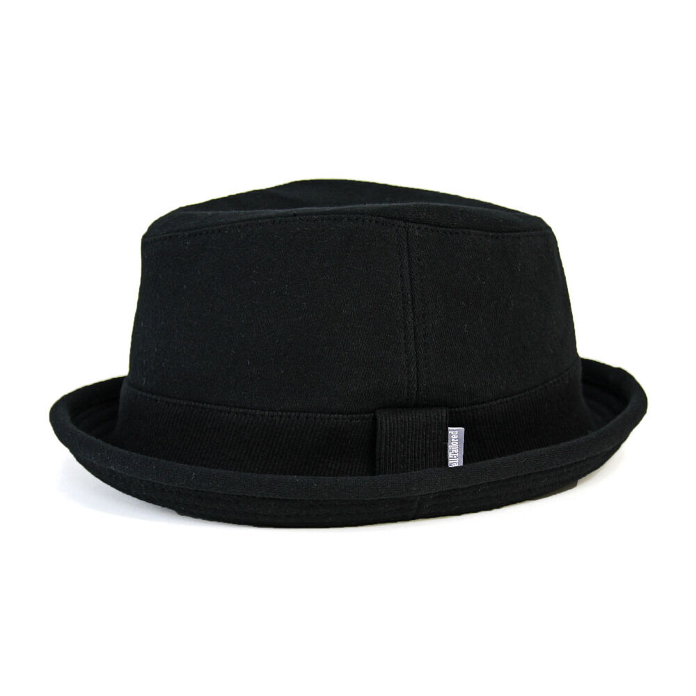 BACKYARD FAMILY「ポークパイ ハット 帽子 男女兼用 通販 ポークパイハット ソフト コットン 裏地付き ツバ狭」|ハット|ブラック1