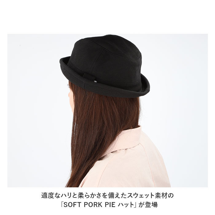 BACKYARD FAMILY「ポークパイ ハット 帽子 男女兼用 通販 ポークパイハット ソフト コットン 裏地付き ツバ狭」|ハット|