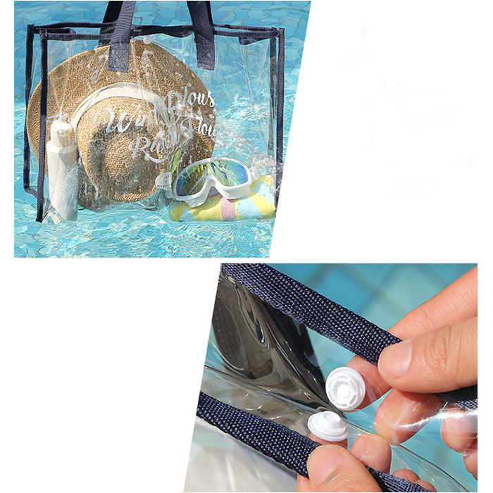 BACKYARD FAMILY「透明 ビニールバッグ 通販 ビニールバック トートバック トートバッグ 大容量 大きめ」|トートバッグ|