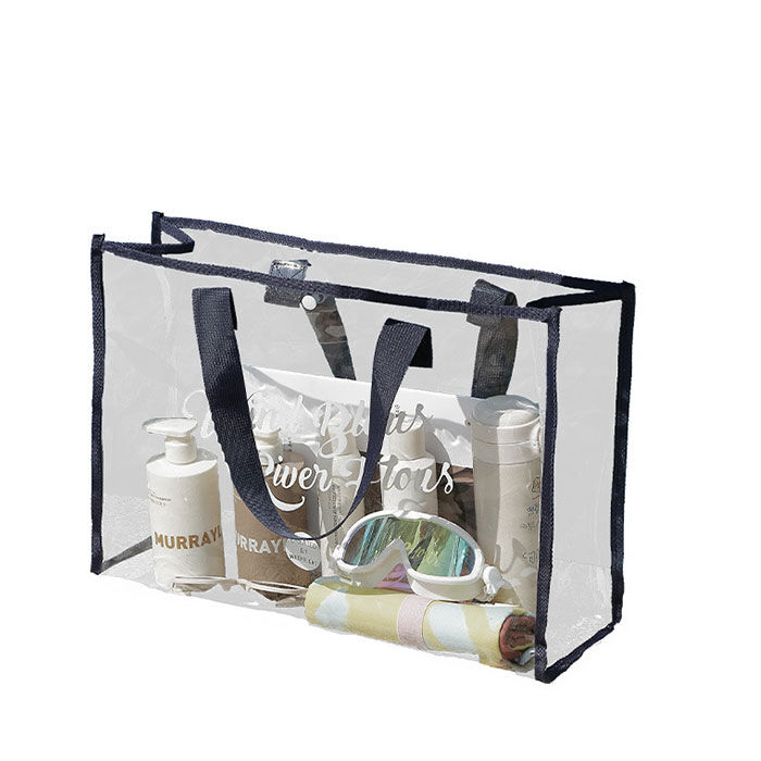 BACKYARD FAMILY「透明 ビニールバッグ 通販 ビニールバック トートバック トートバッグ 大容量 大きめ」|トートバッグ|