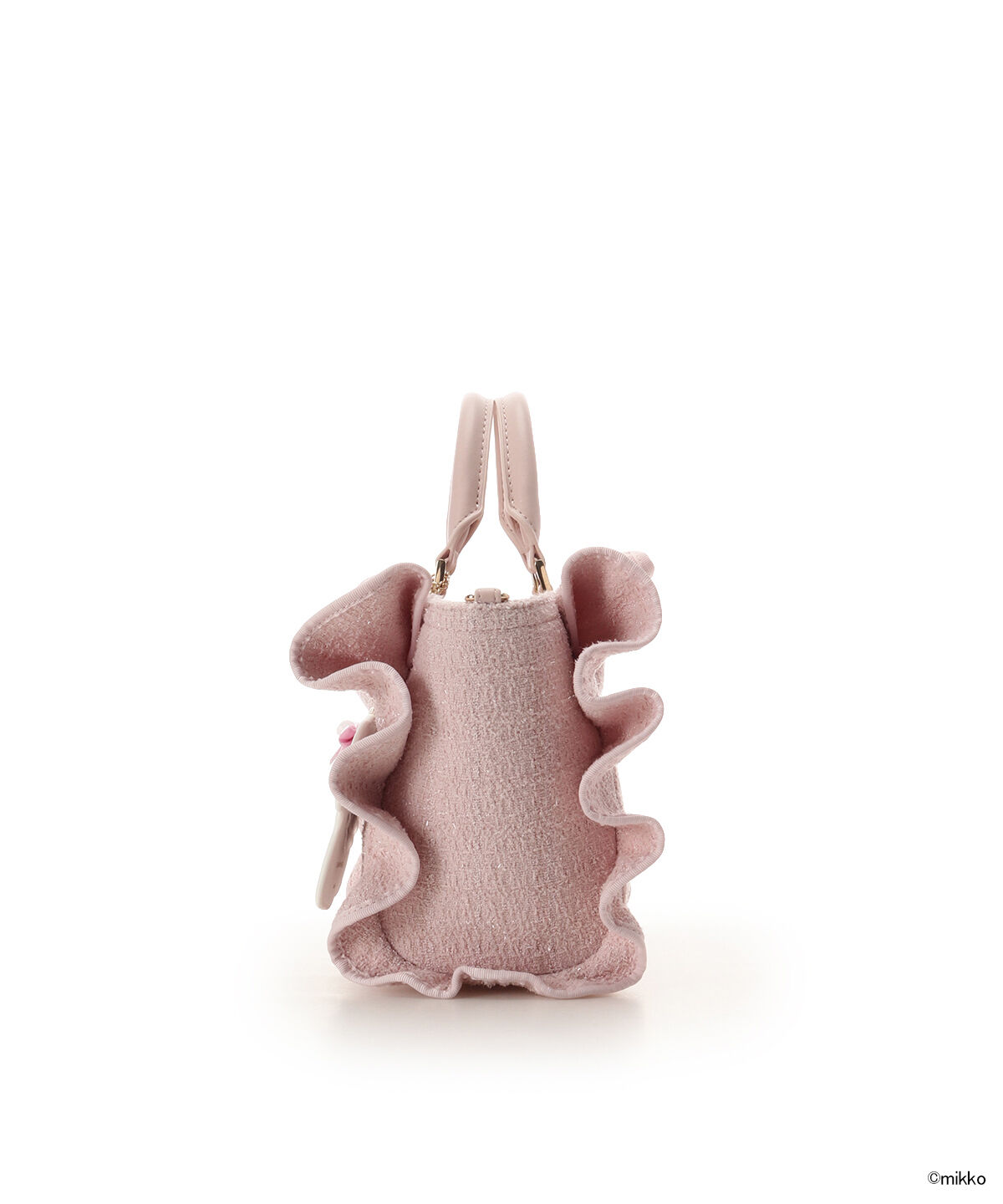 Samantha Vega「Lil ala mode&times;SAMANTHAVEGAコレクション ツイードフリルハンドバッグ」|ハンドバッグ|