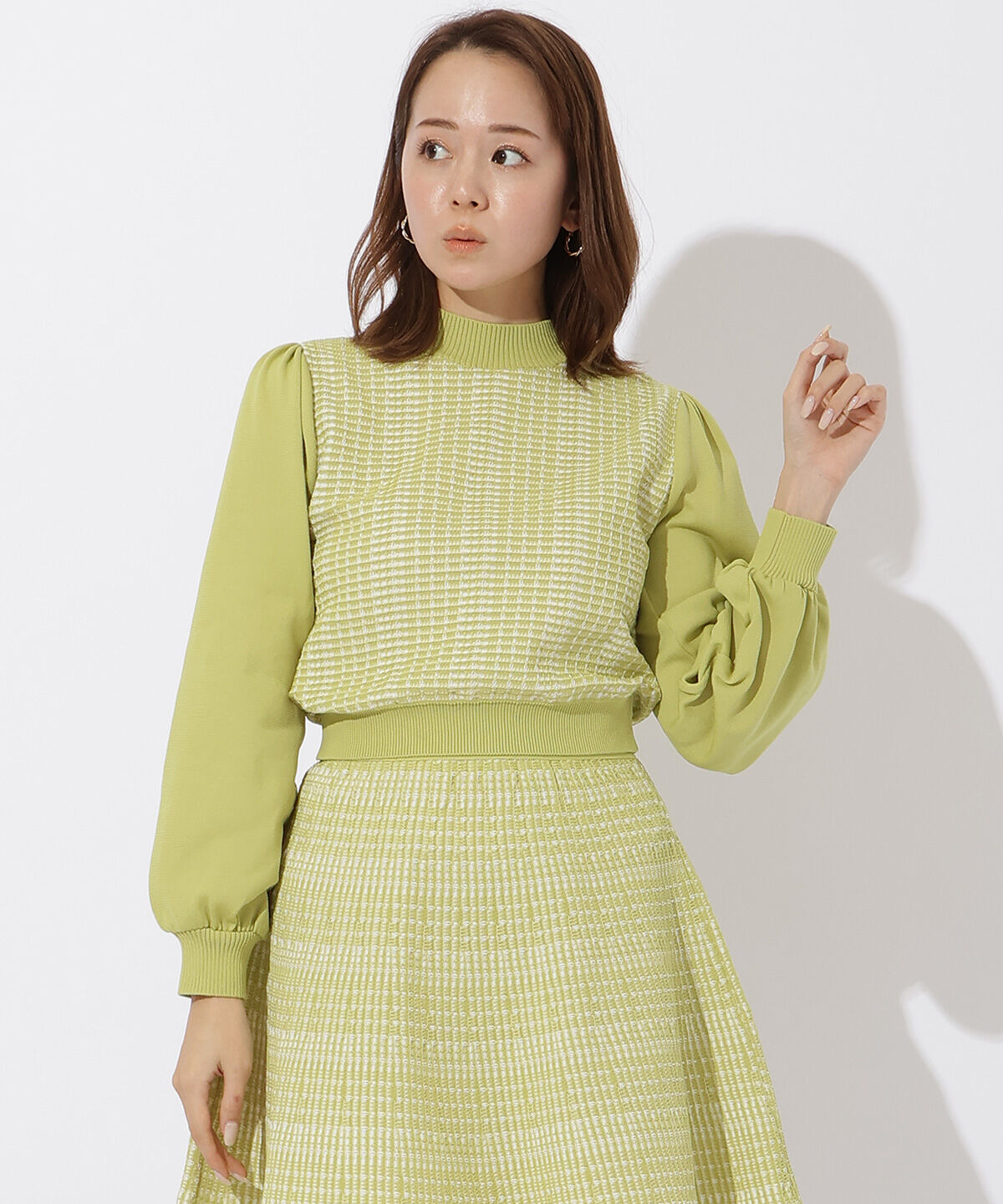 アンドクチュール「ジャガードニットプルオーバー」|ニット・セーター|