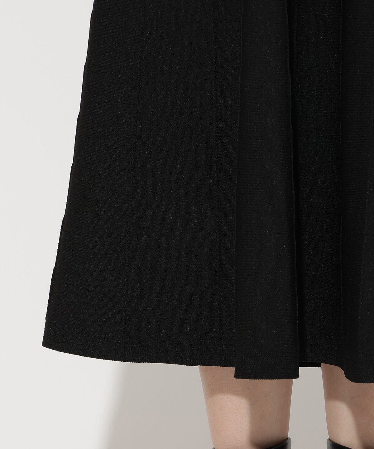 アンドクチュール「ニットビスチェ風スキッパーワンピース」|ワンピース|