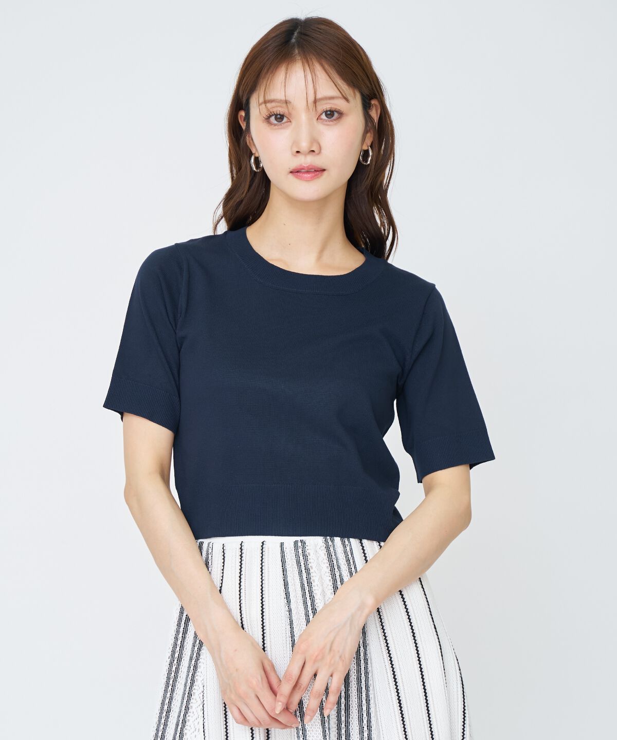 アンドクチュール「ケーブル編みカーディガンアンサンブル」|カーディガン|