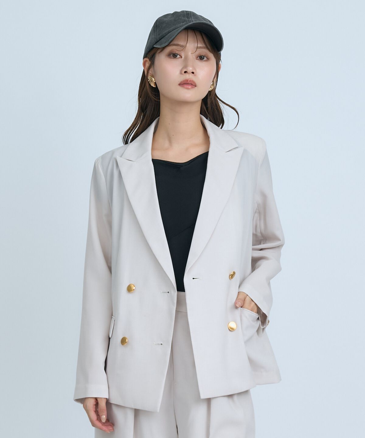 アンドクチュール「シアーテーラードジャケット」|テーラードジャケット|