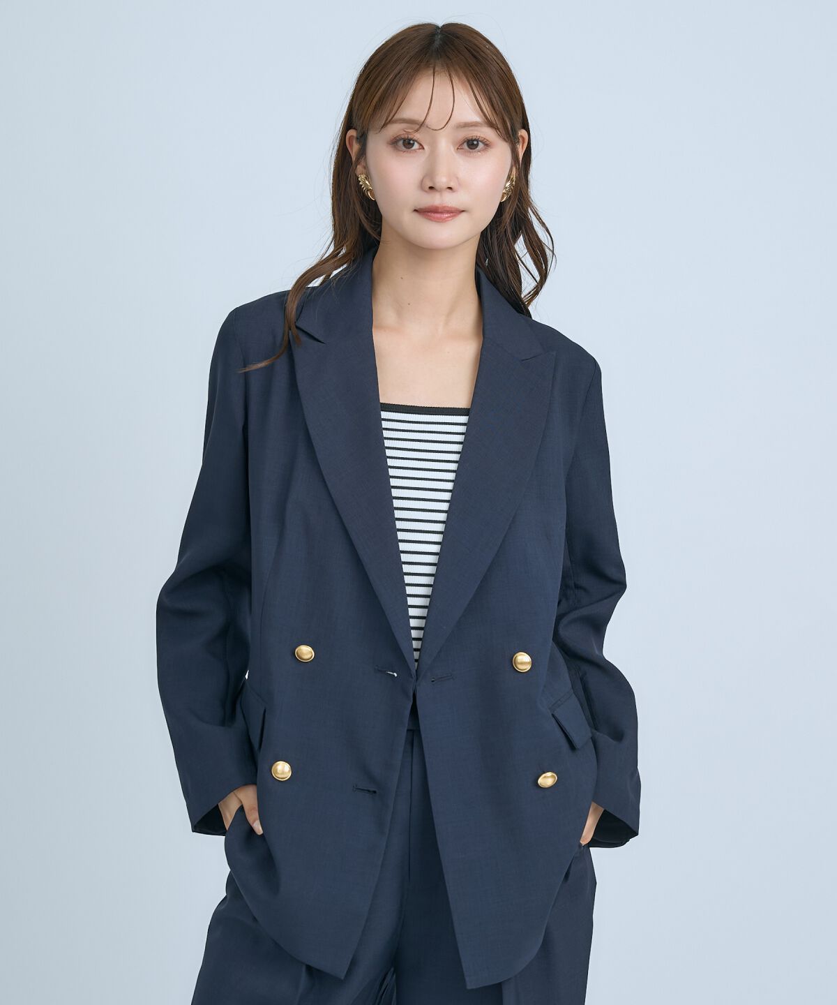 アンドクチュール「シアーテーラードジャケット」|テーラードジャケット|