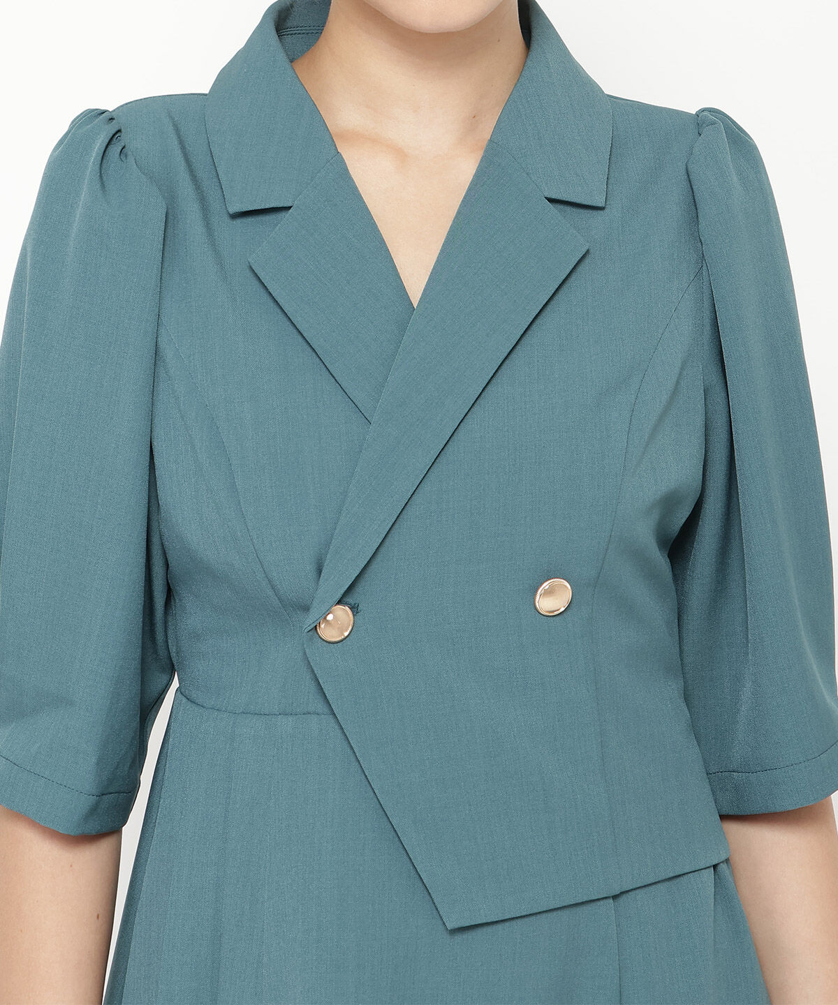 REDYAZEL「ジャケットレイヤードアシメミニワンピース」|ワンピース|