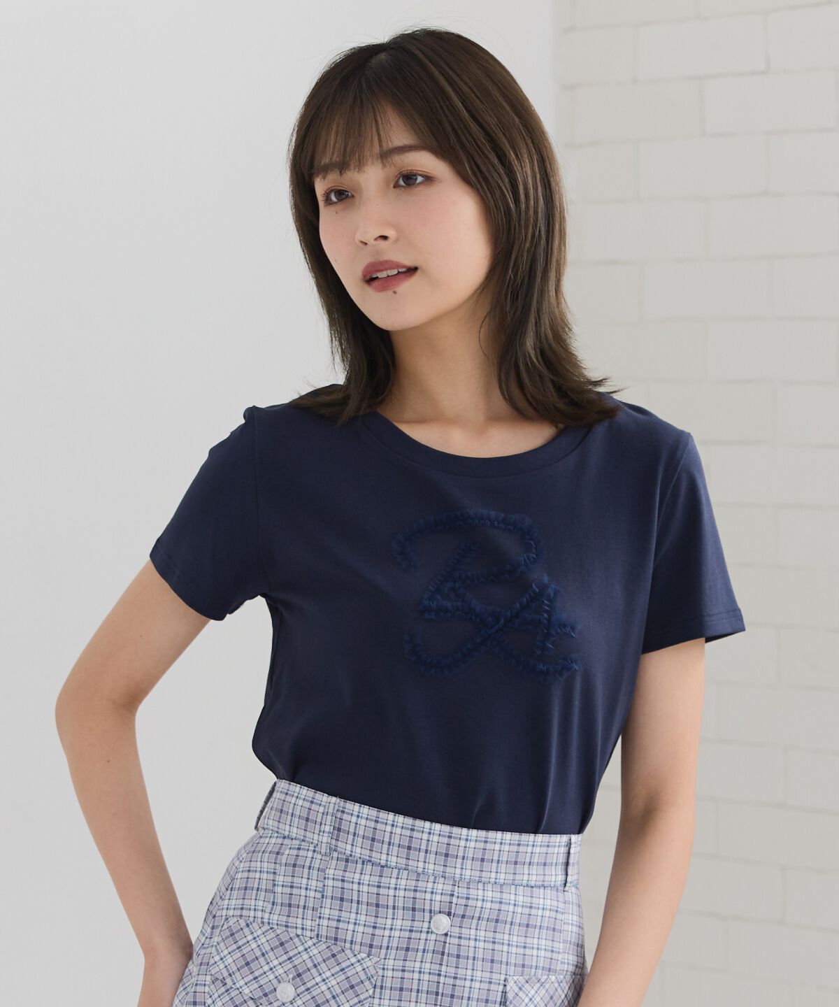 REDYAZEL「チュールフリルRAロゴTシャツ」|Tシャツ・カットソー|