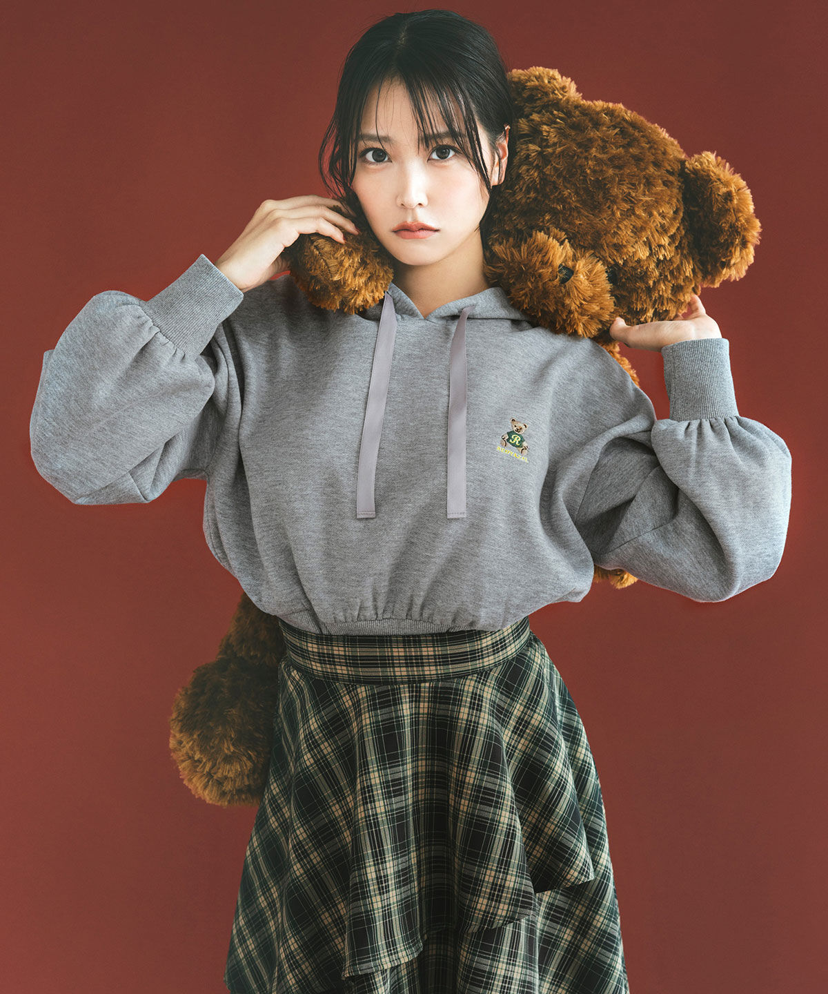 REDYAZEL「タータンチェックティアードスカート」|フレア|