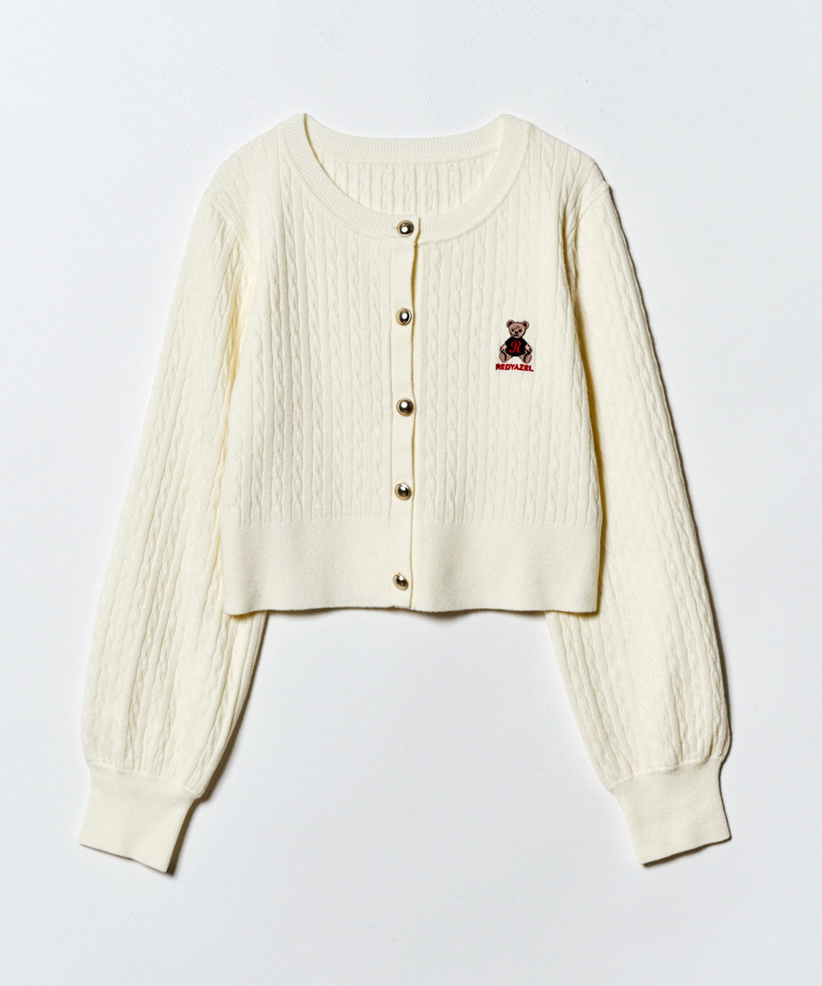 REDYAZEL「Azelyミニケーブルニットカーディガン」|カーディガン|