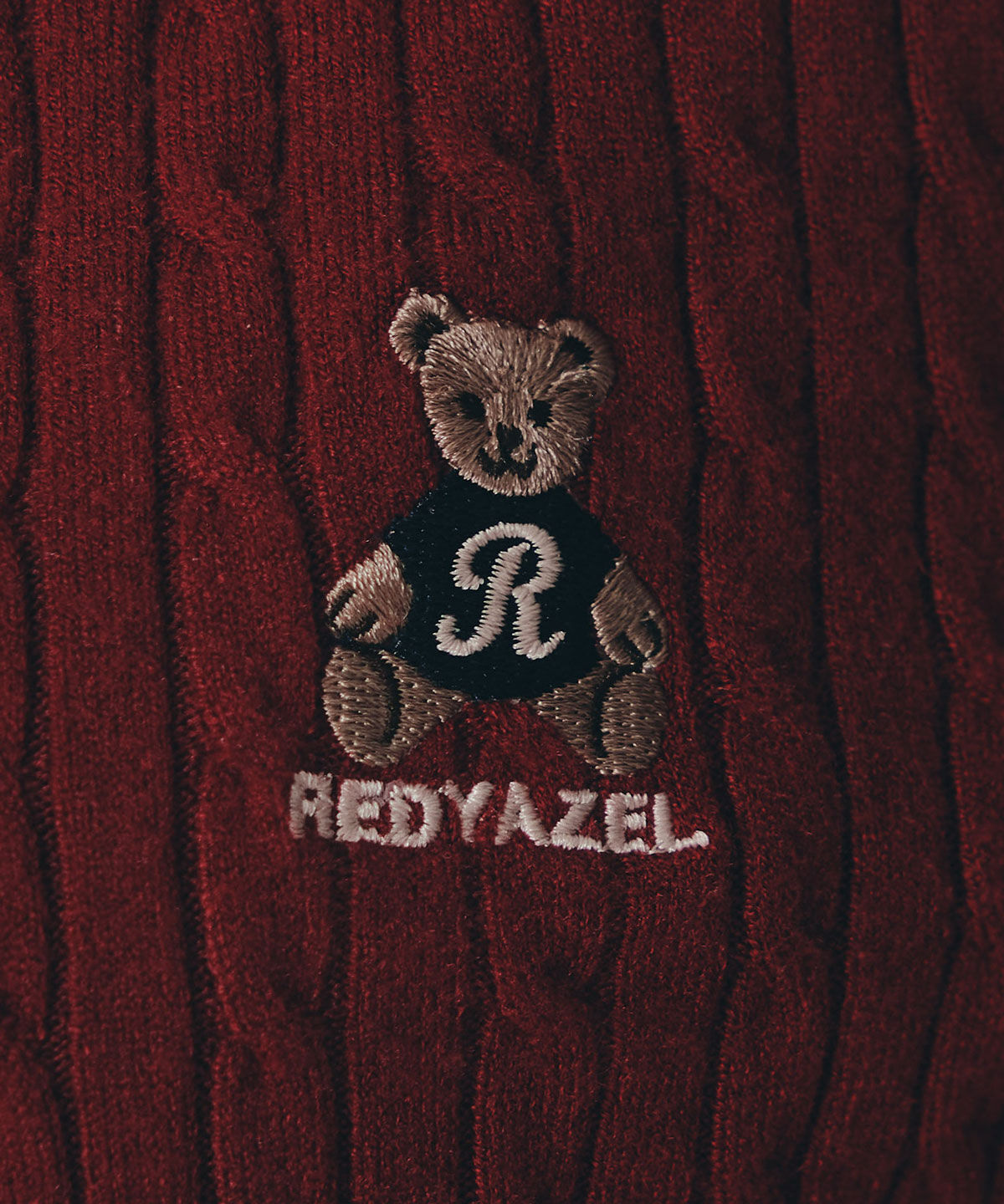 REDYAZEL「Azelyミニケーブルニットカーディガン」|カーディガン|