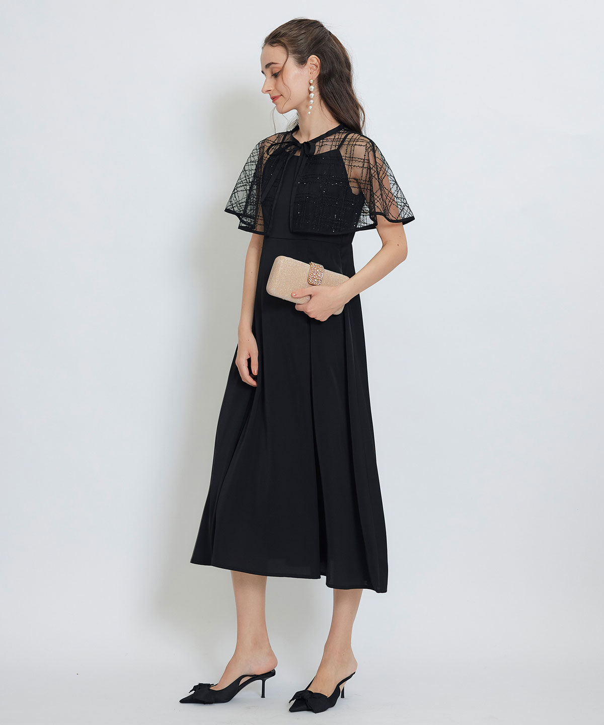 REDYAZEL「グリッター2WAYクラッチバッグ」|ショルダー・メッセンジャー|