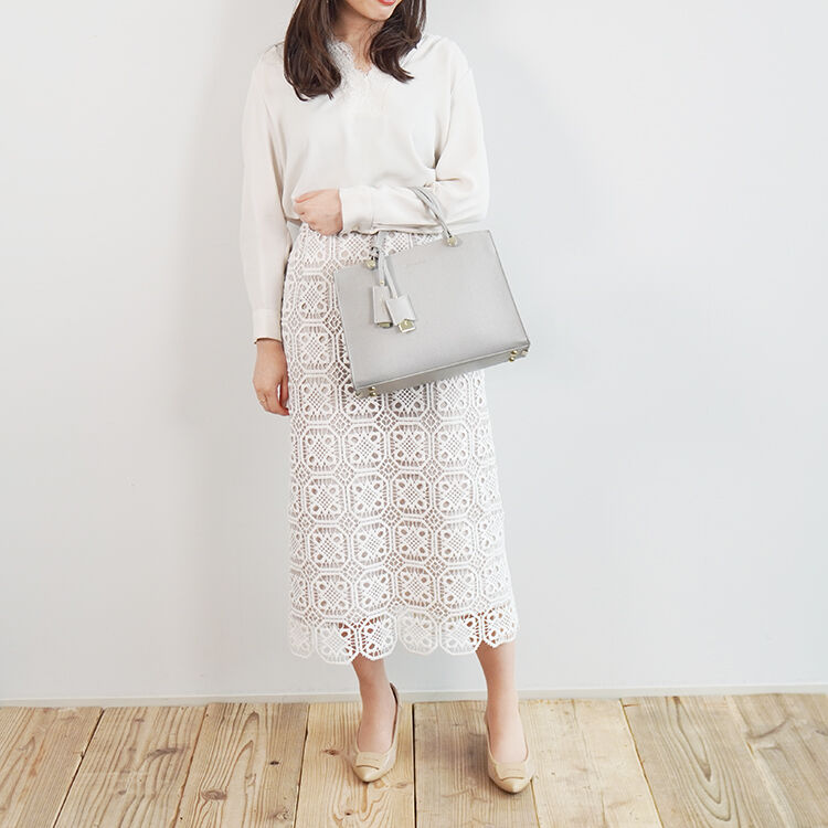 Jewelna Rose「ジュエルナローズ |ターミー ハンドバッグ トート ミドルサイズ コンパクト  10757」|トートバッグ|