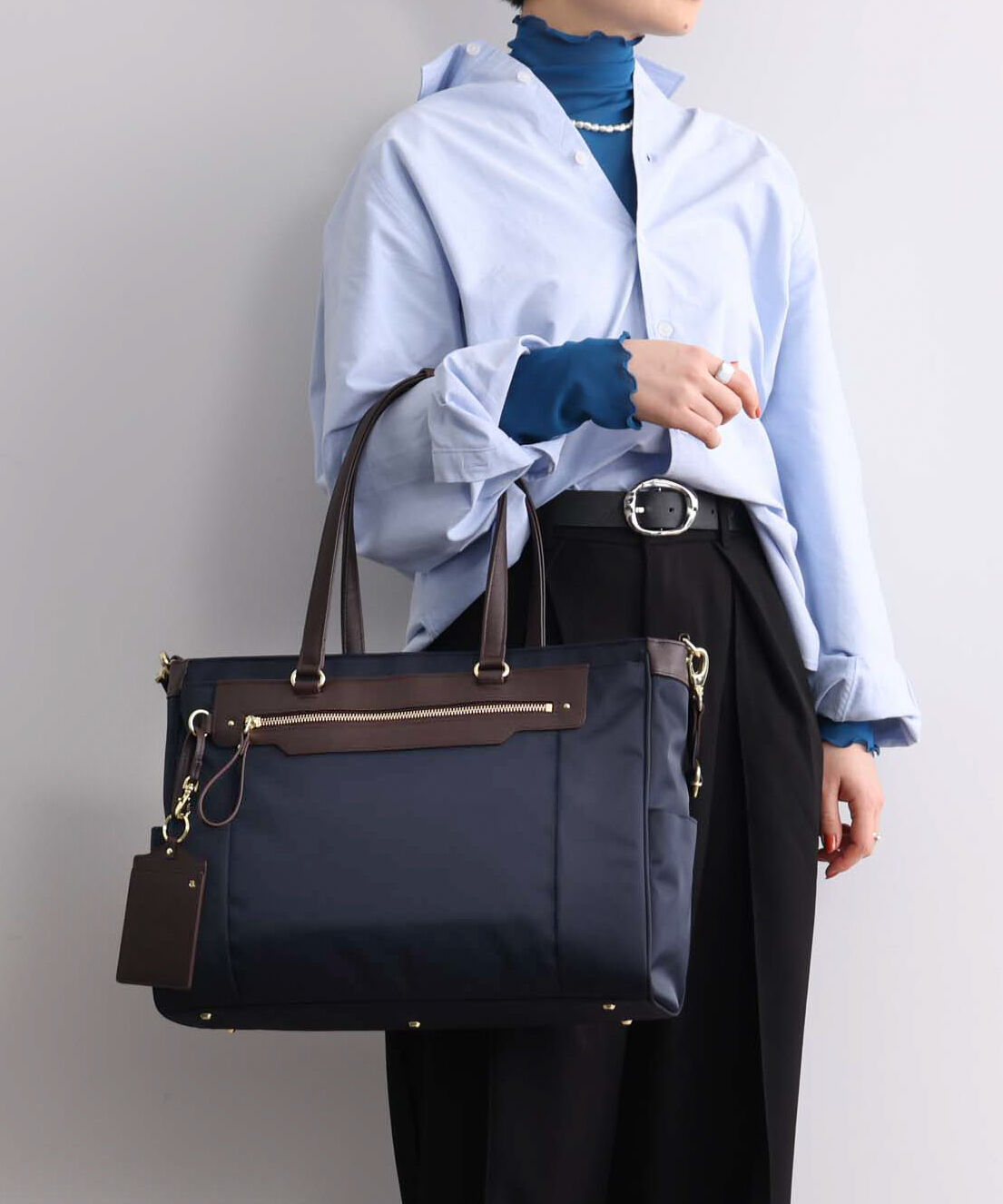 ace.「ace.／エース ビエナ3 A4 14.0インチサイズ トートバッグ レディースビジネス 68701」|トートバッグ|ネイビー