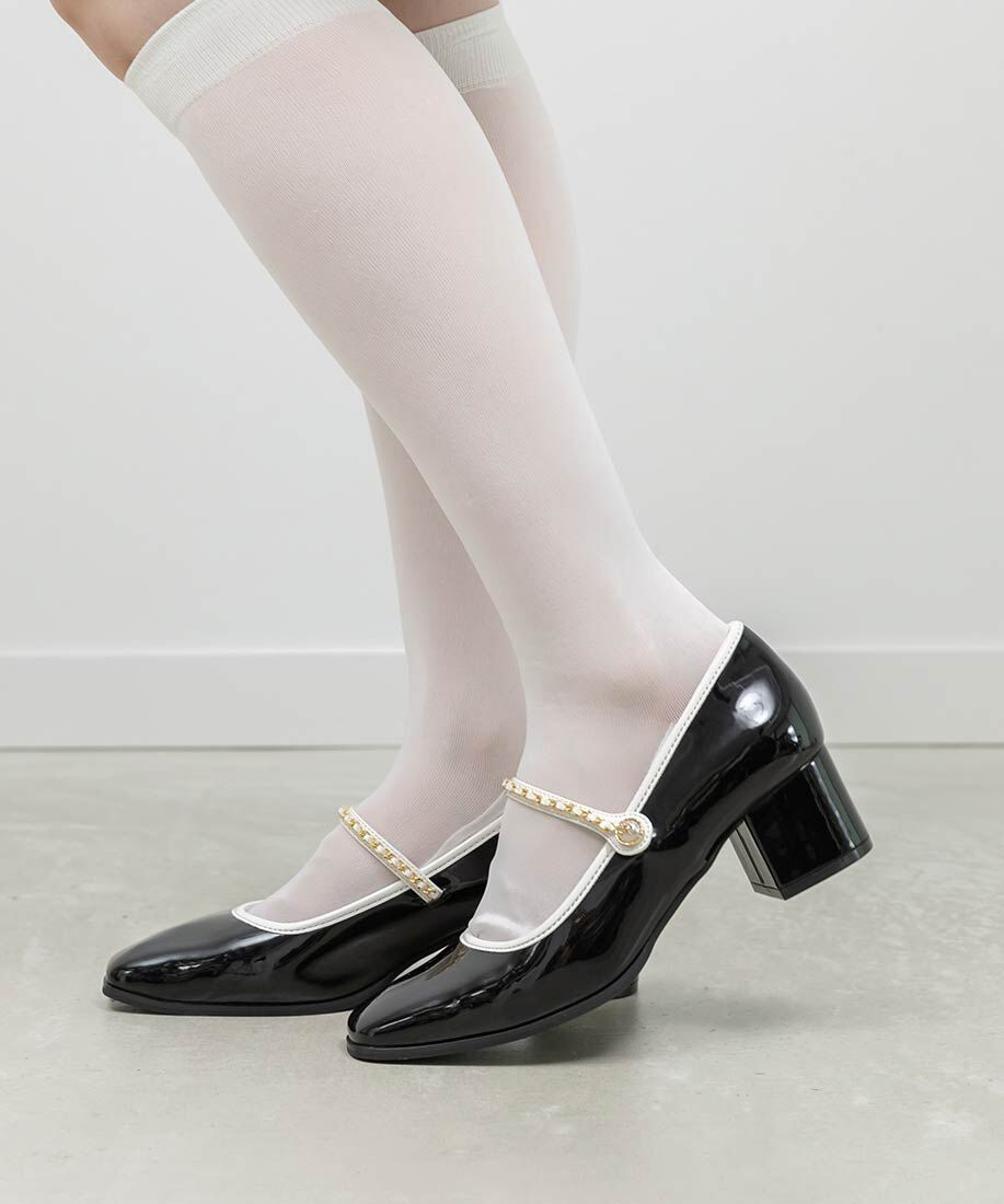  「チェーンストラップメリージェーンパンプス」|パンプス|