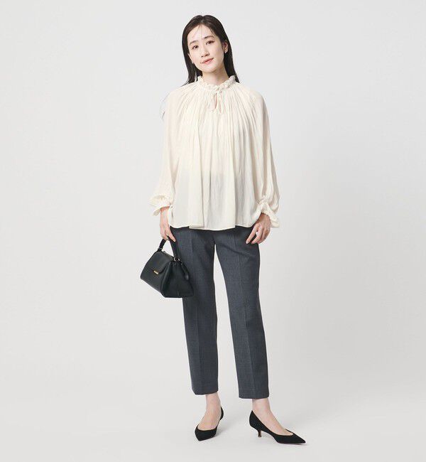 UNITED ARROWS「ボリュームギャザー ブラウス ‐ウォッシャブル‐」|シャツ・ブラウス|