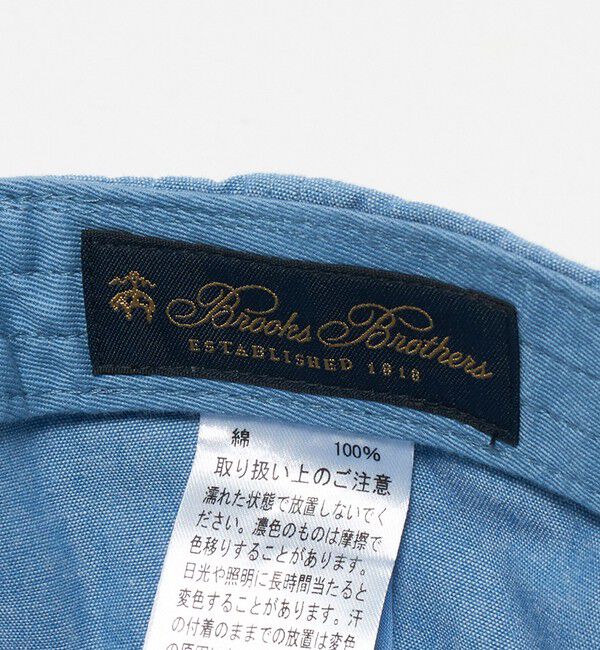 UNITED ARROWS「【別注】＜Brooks Brothers＞ シャンブレー キャップ」|キャップ・キャスケット|
