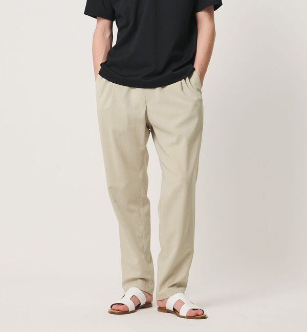 UNITED ARROWS「サマーポリエステル ナチュラルポプリン オールギャザー 1プリーツ イージーパンツ」|その他|