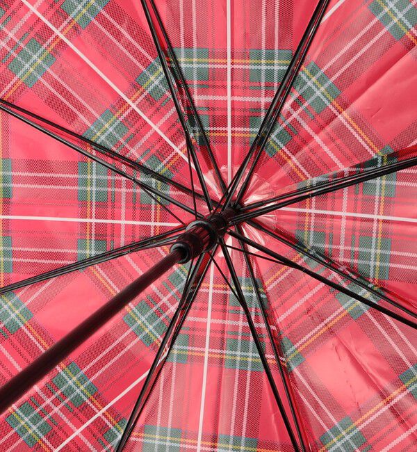 UNITED ARROWS green label relaxing「チェック ビニール アンブレラ / 雨傘 / レイン」|傘|