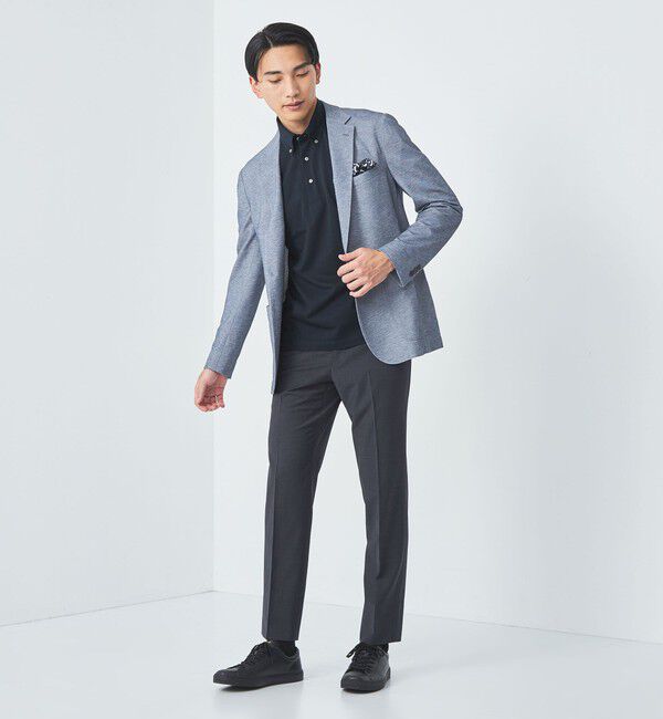 UNITED ARROWS green label relaxing「DUADRY clean バーズアイ ボタンダウン ビズポロ ポロシャツ -吸水速乾・抗菌-」|ポロシャツ|