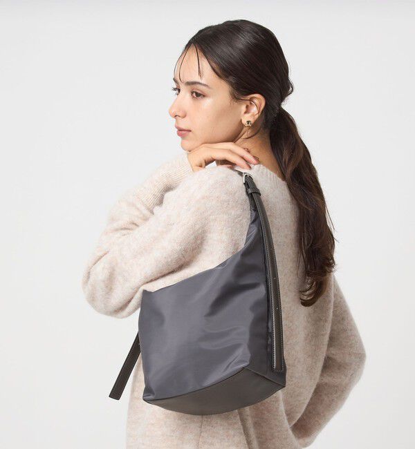 UNITED ARROWS green label relaxing「ダブルバックル 2WAYショルダーバッグ M はっ水」|ショルダー・メッセンジャー|MD.GRAY