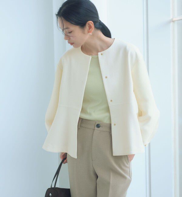 UNITED ARROWS green label relaxing「［size SHORTあり］fleurie(フルリー) フォルム ジャケット」|ノーカラージャケット|