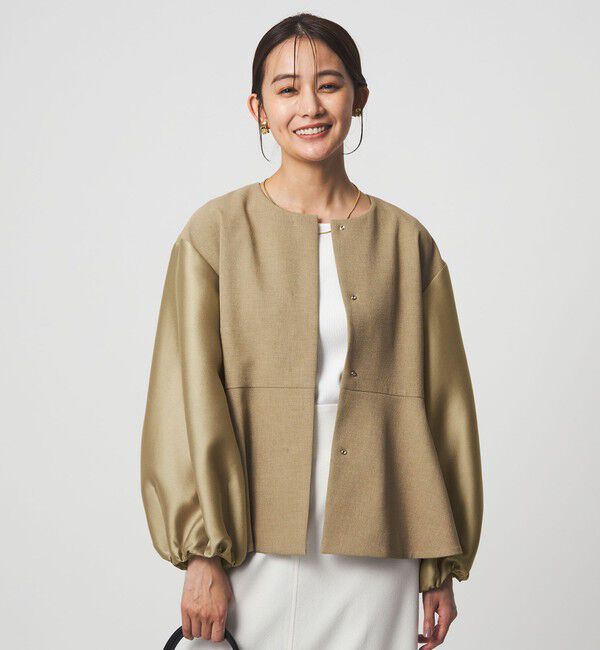 UNITED ARROWS green label relaxing「［size SHORTあり］fleurie(フルリー) フォルム ジャケット」|ノーカラージャケット|