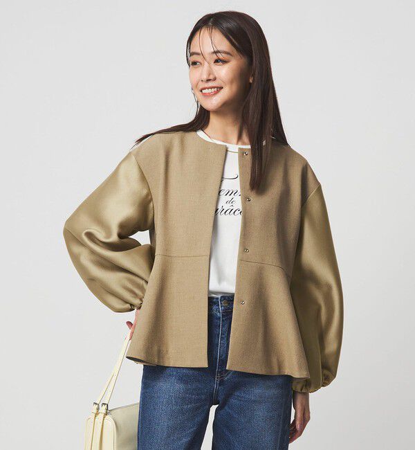 UNITED ARROWS green label relaxing「［size SHORTあり］fleurie(フルリー) フォルム ジャケット」|ノーカラージャケット|