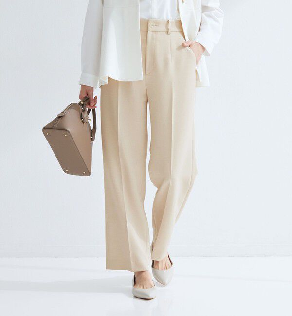 UNITED ARROWS green label relaxing「［size SHORT/TALLあり］Daily Chic セミフレア パンツ」|スラックス|