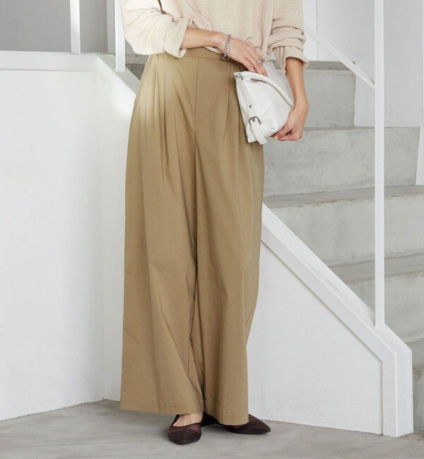 UNITED ARROWS green label relaxing「［size SHORT/TALLあり］オルマイ LI/MIX ワイド パンツ」|その他|