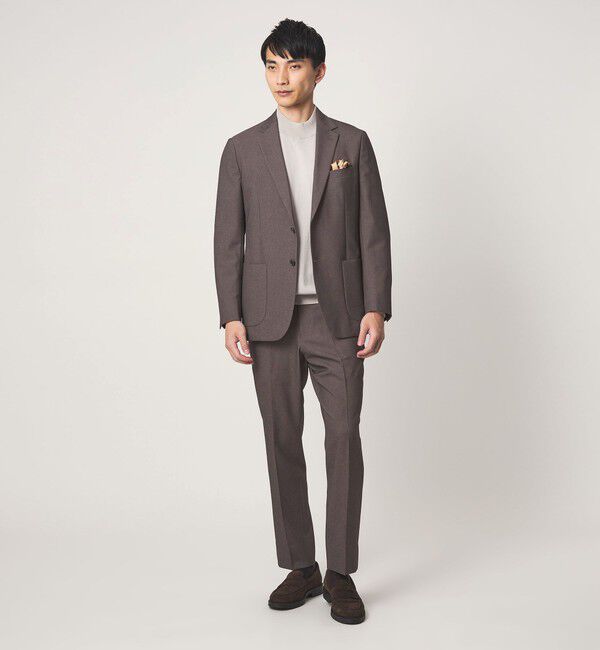 UNITED ARROWS green label relaxing「A+ ポリエステル シャークスキン 2B スタンダード セットアップ ジャケット -ウォッシャブル・ストレッチ-」|テーラードジャケット|