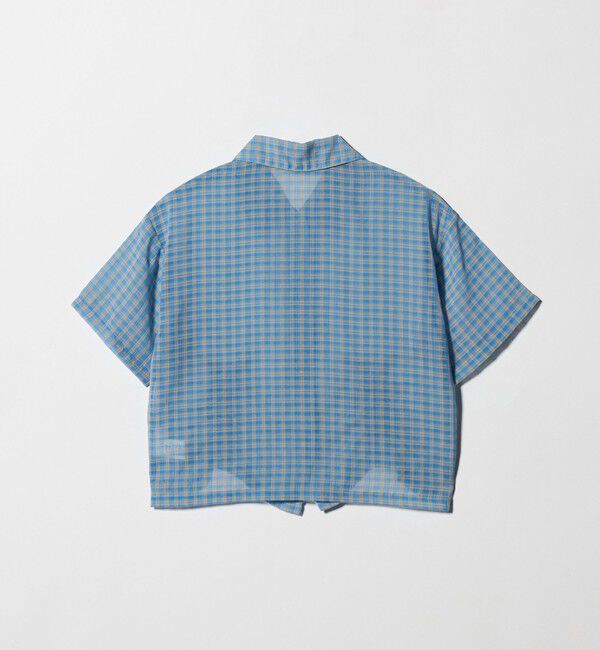 UNITED ARROWS green label relaxing「シースルー チェック シャツ / キッズ  140cm-160cm」|シャツ・ブラウス|