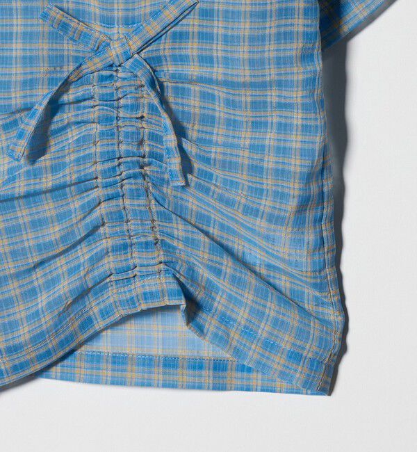 UNITED ARROWS green label relaxing「シースルー チェック シャツ / キッズ  140cm-160cm」|シャツ・ブラウス|