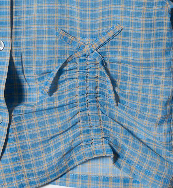 UNITED ARROWS green label relaxing「シースルー チェック シャツ / キッズ  140cm-160cm」|シャツ・ブラウス|