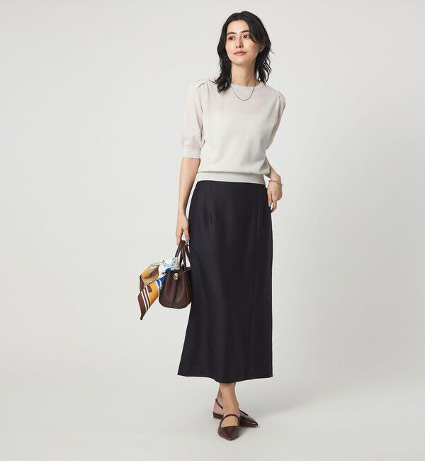 UNITED ARROWS green label relaxing「ハニカム タック スリーブ プルオーバー ニット」|ニット・セーター|