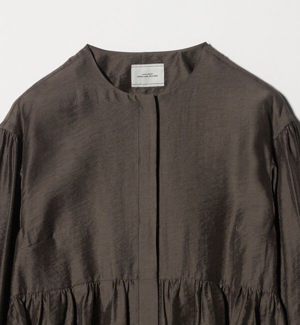 UNITED ARROWS green label relaxing「［size SHORTあり］fleurie(フルリー) シアー ノーカラー ジャケット 接触冷感」|ノーカラージャケット|