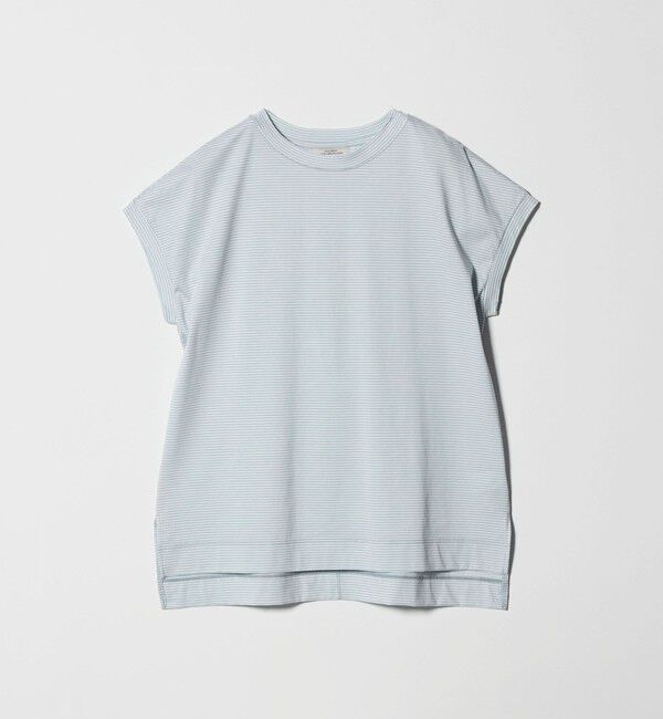 UNITED ARROWS green label relaxing「グロッシー フレンチスリーブ Tシャツ 制菌」|Tシャツ・カットソー|