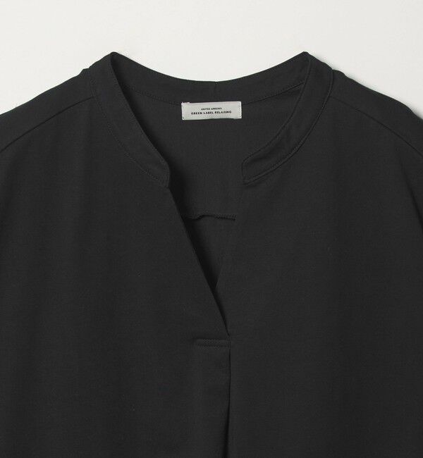 UNITED ARROWS green label relaxing「【WEB限定】＜at ease＞スキッパー カットソー 接触冷感 UVカット 遮熱」|Tシャツ・カットソー|