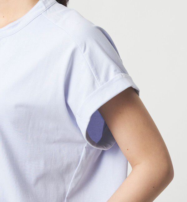 UNITED ARROWS green label relaxing「【WEB限定】＜at ease＞スキッパー カットソー 接触冷感 UVカット 遮熱」|Tシャツ・カットソー|